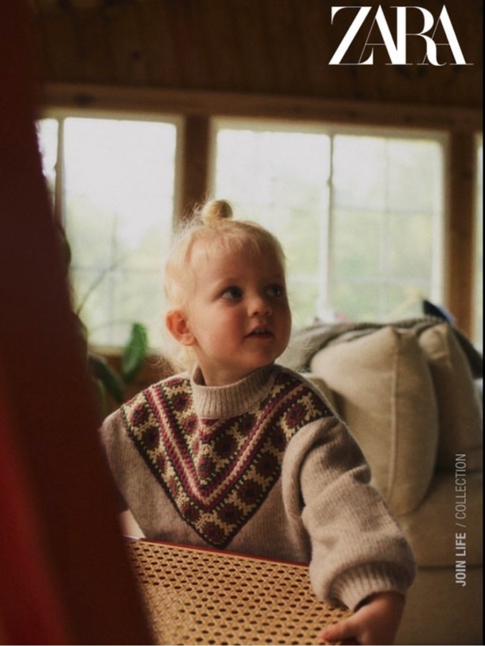 Kids Sweater Fair Isle Floral Embroidered